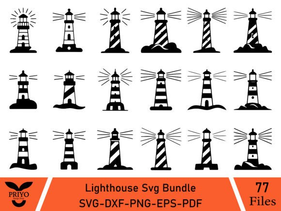 Download Lighthouse Svg Bundle, Building Use - Premium Resources