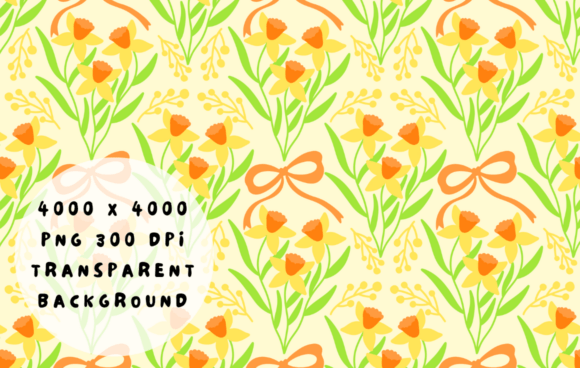 Download Aesthetic Daffodil Flower Spring Pattern - Spring pattern Collection